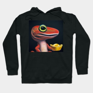 Gecko, gold Hoodie